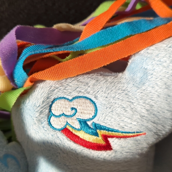 My Little Pony Rainbow Dash 12" Stuffed Plush Pegasus Blue Hasbro Lovey … - Picture 3 of 8